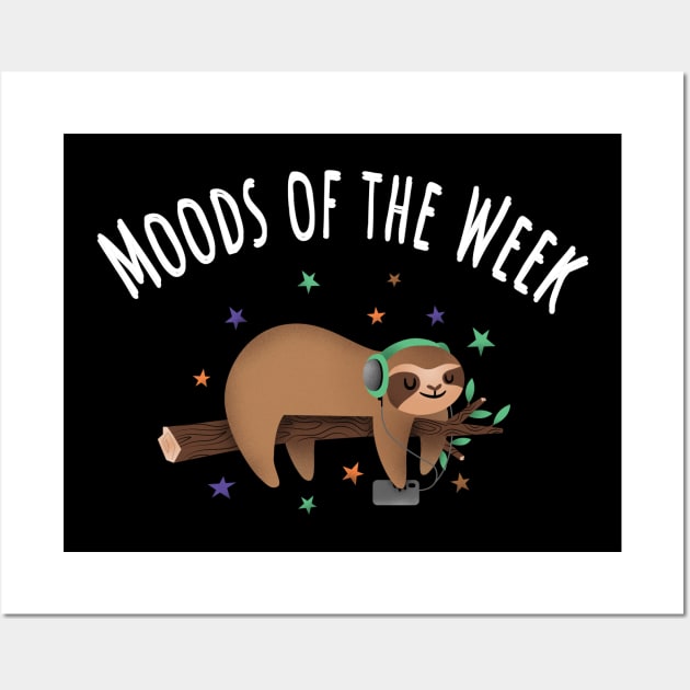 Moods of the week Wall Art by Wolf Clothing Co